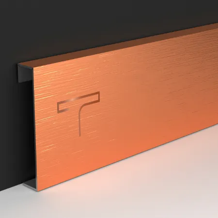 Stylish PVD patti accents on skirting profiles