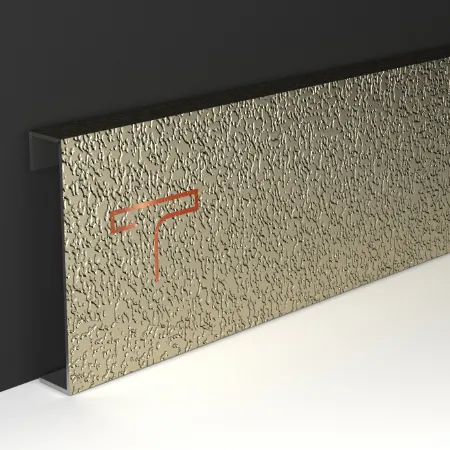 High-grade skirting profiles with PVD patti for professional designs