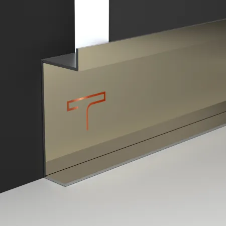 Strong skirting board profiles with PVD patti for trims