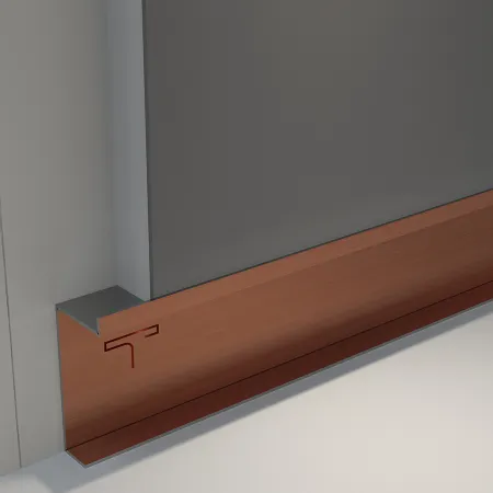 Sleek PVD patti on skirting board profiles