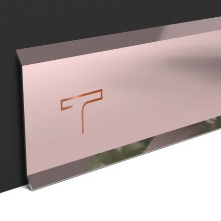 A modern metal skirting to enhance any room