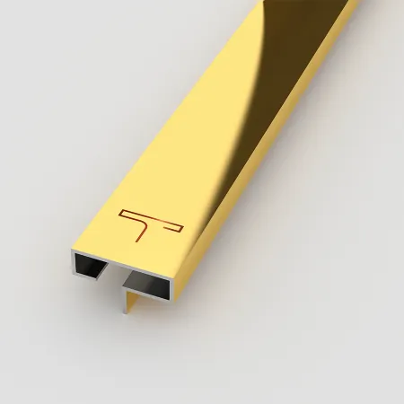 Sleek stainless steel T-profile accent for sophisticated interiors