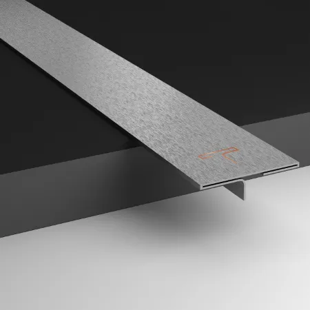 Silver satin T-Patti, stainless steel for stylish flooring joints