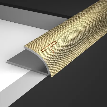 Metal trim for flooring threshold finishing