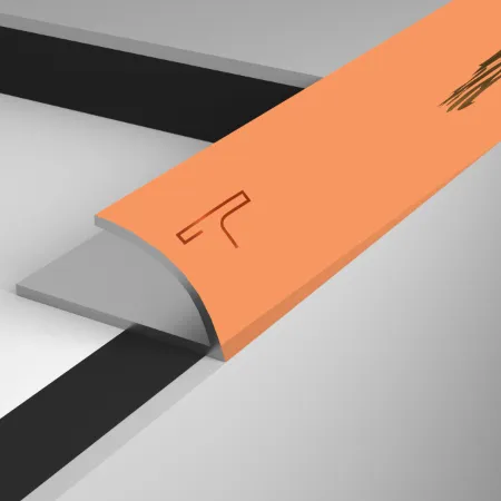 Modern tile finishing technique using T-edge trim