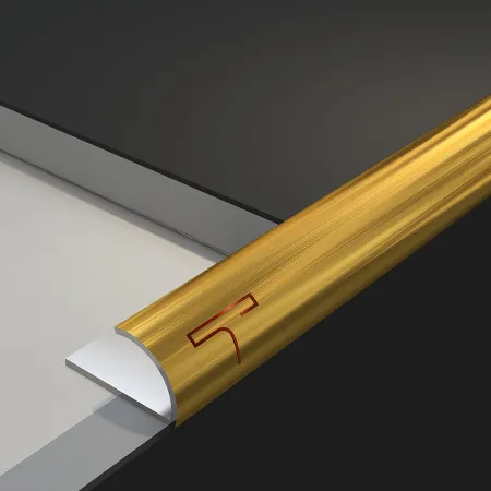 Decorative T-profile trim for wall tile edges