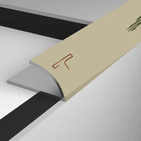 Metal tile trim for preventing tile chipping