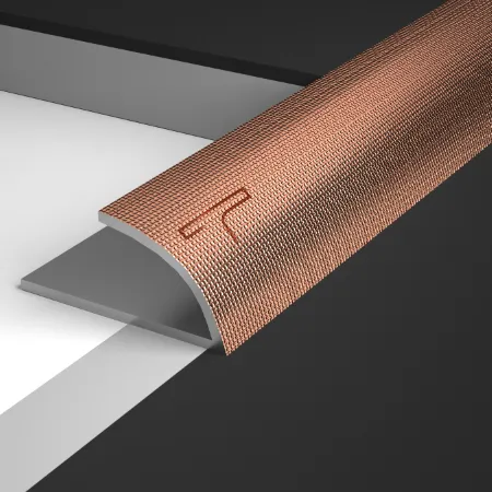 T-edge metal profile for shower wall tiles