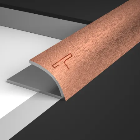 Tile to tile transition using T-shape trim