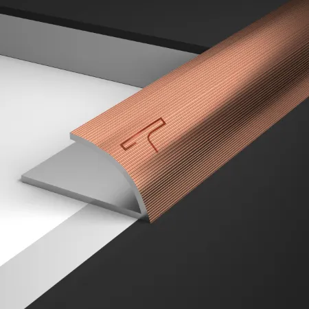 Tile trim creating clean edge definition