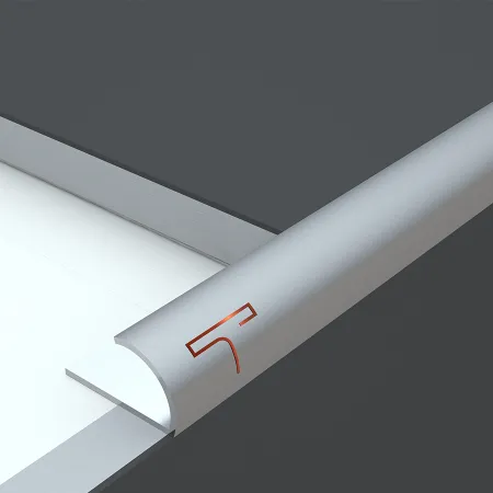 T-shape metal edge trim for tile installations