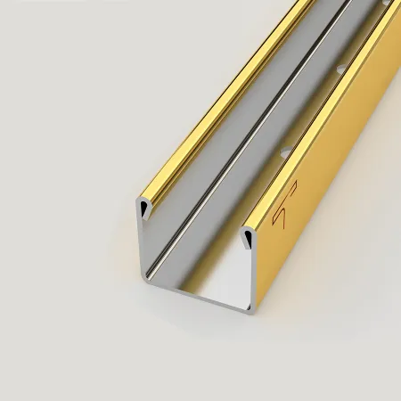 Metalpatti U Profile, U Patti Steel with Durable PVD Titanium Coating